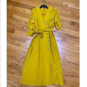 🤎Zara Safari Midi Flowy dress ( size L )